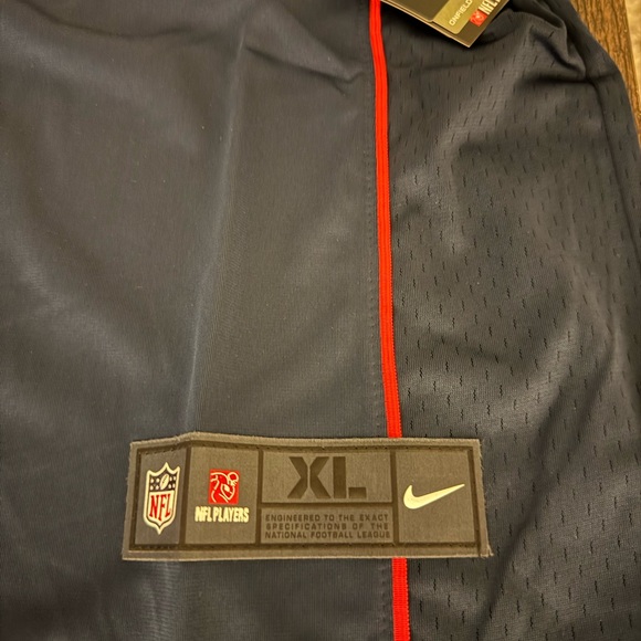 Tom Brady 12 Buccaneers and Patriots Red/Blue Split Jersey with tags - Picture 4 of 10